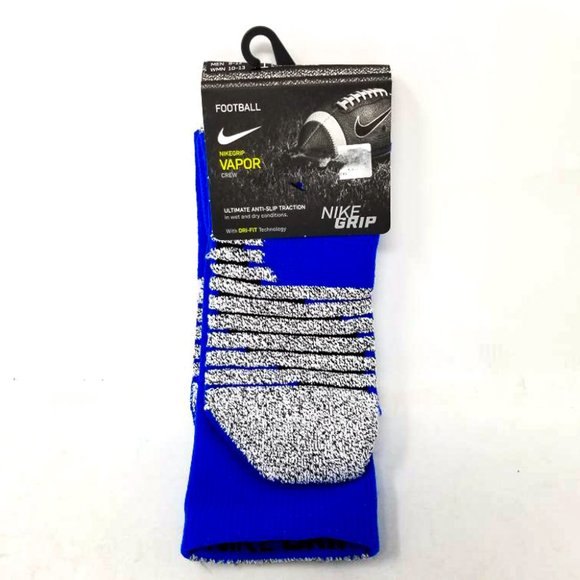 nike grip socks blue